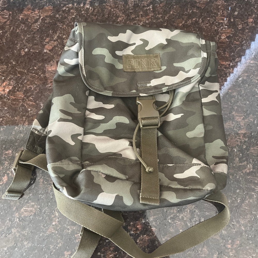 Victoria Secret Pink Camo mini backpack